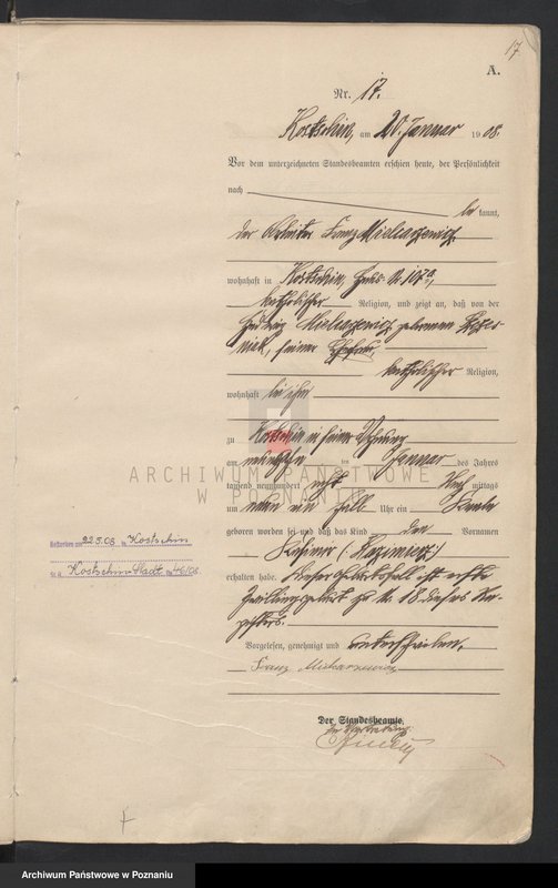Obraz 20 z jednostki "Geburts-Haupt-Register"