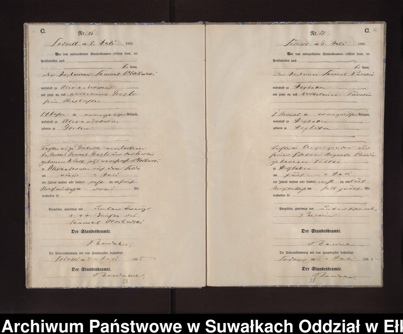image.from.unit.number "Sterbe-Neben-Register des Preussischen Standes-Amtes Neuhoff Kreis Loetzen"