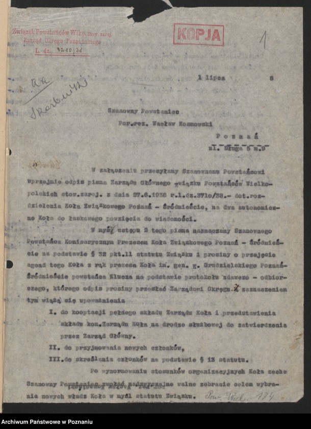 image.from.unit.number "Poznań - Śródmieście akta koła."