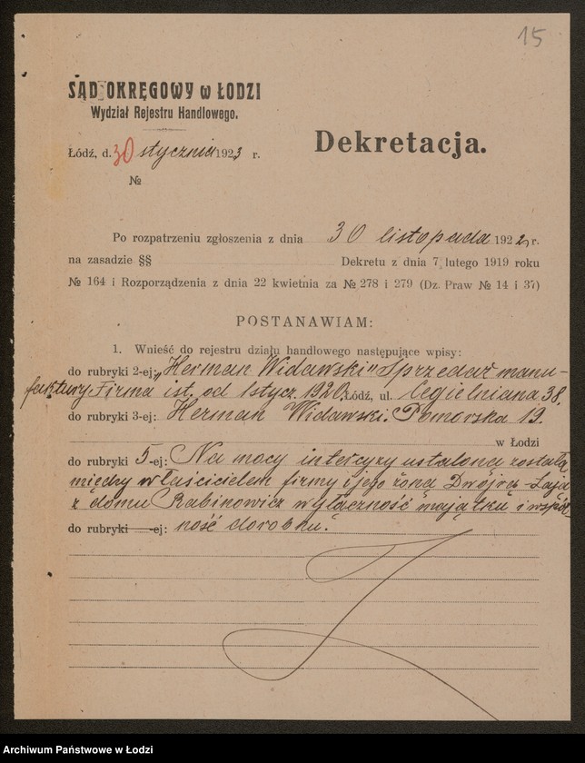 Obraz 17 z jednostki "Herman Widawski- sprzedaż manufaktury"