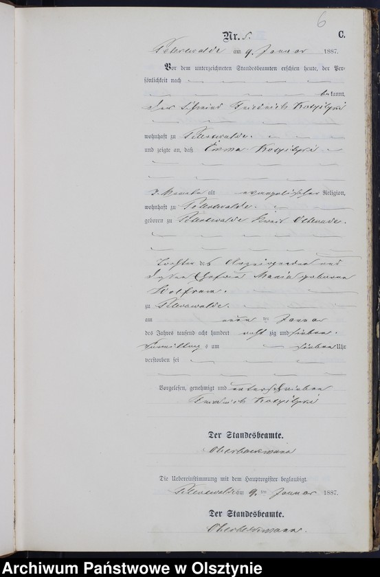 image.from.unit.number "Sterbe-Neben-Register Nr 1 - 124"