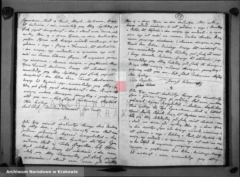 Obraz z jednostki "Księga urodzin, zapowiedzi i małżeństw, zgonów"