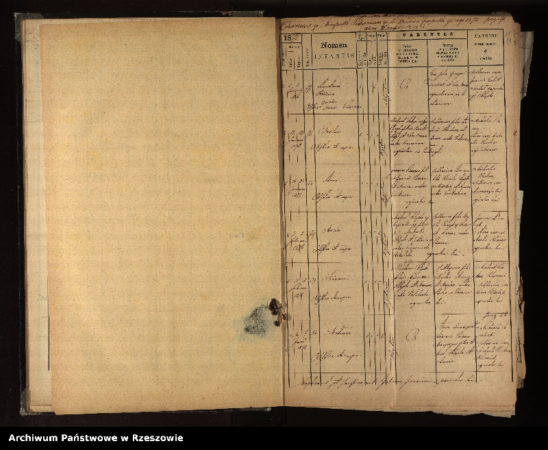 image.from.unit.number "Księga urodzeń, małżeństw i zgonów dla miejscowości Jasień, Ustrzyki Dolne, Strwiążyk"