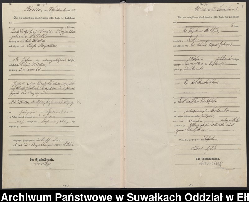 image.from.unit.number "[Sterbe-Haupt-Register des Königlichen Preussischen Standes-Amtes Bialla Kreis Johannisburg]"