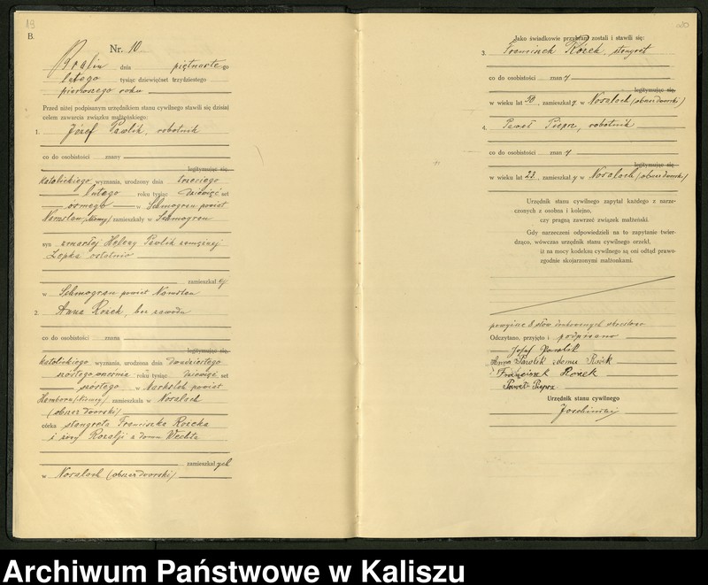 Obraz 13 z jednostki "[Księga małżeństw]"