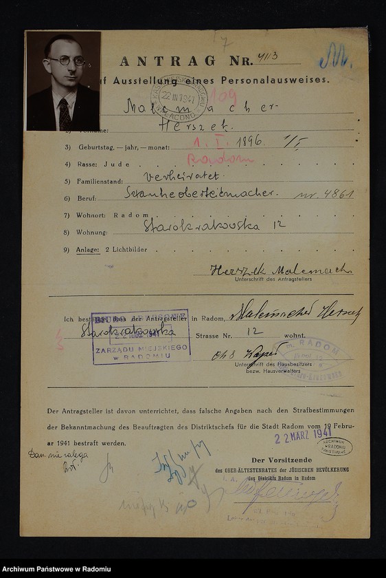 image.from.unit.number "[Wnioski o wydanie dowodów osobistych oraz nie odebrane dowody Malcmacher - Małach Łaja]"