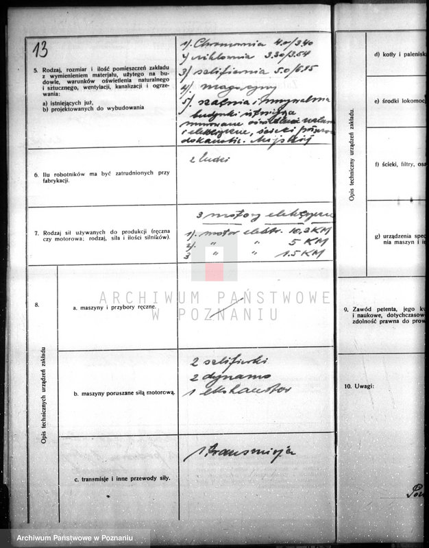 Obraz 17 z jednostki "Zatwierdzenie projekt urządzenia niklowni i chromowni Galwanometal St. Perkowska w Poznaniu"