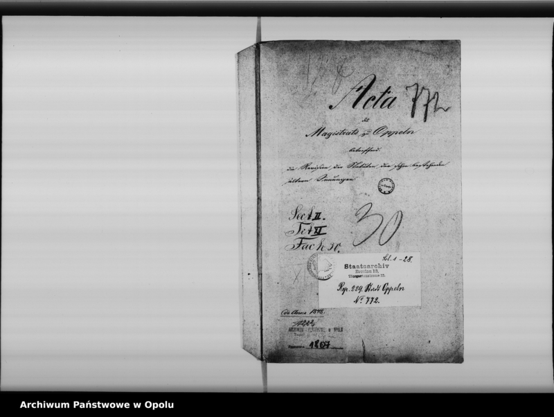 Obraz 4 z jednostki "Acta des Magistrats zu Oppeln betreffend die Revision der Statuten der schon bestehenden ältern Innungen de anno 1848"