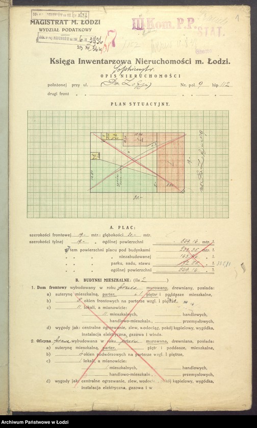 image.from.unit.number "Księga inwentarzowa nieruchomości m. Łodzi ul. św. Zofii"