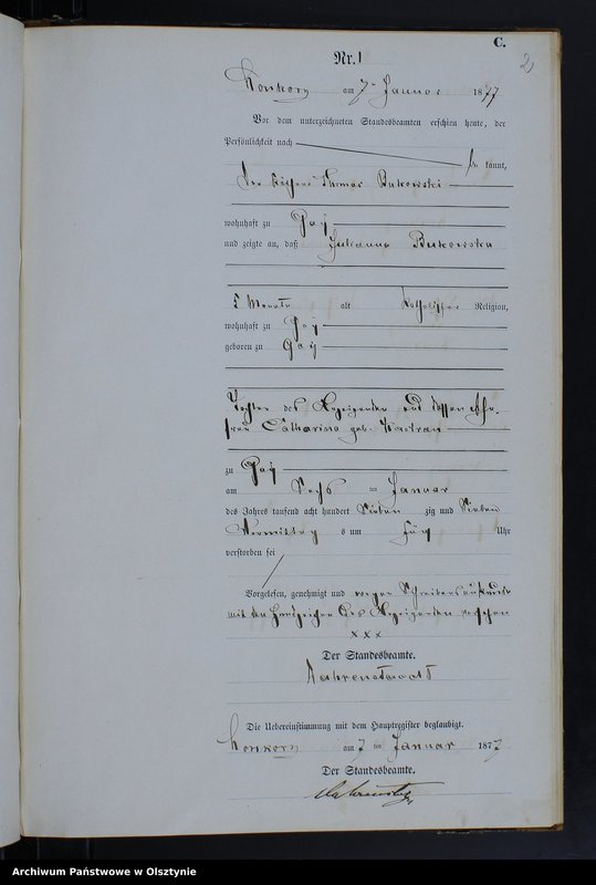 Obraz z jednostki "Sterbe-Neben-Register Nr 1 - 51"