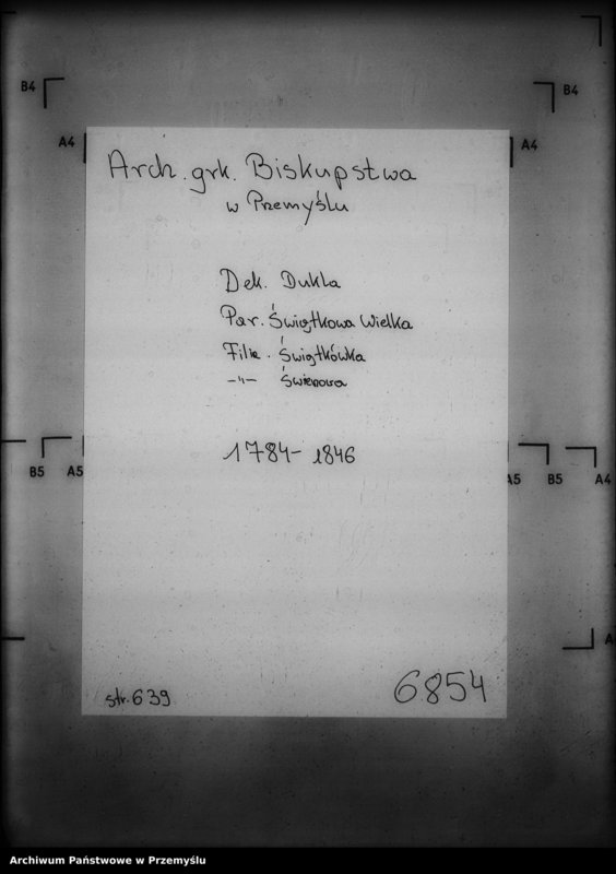 image.from.unit.number "[Kopie ksiąg metrykalnych parafii Świątkowa Wielka z filiami Świątkówka i Świerzowa (dekanat Dukla)]"