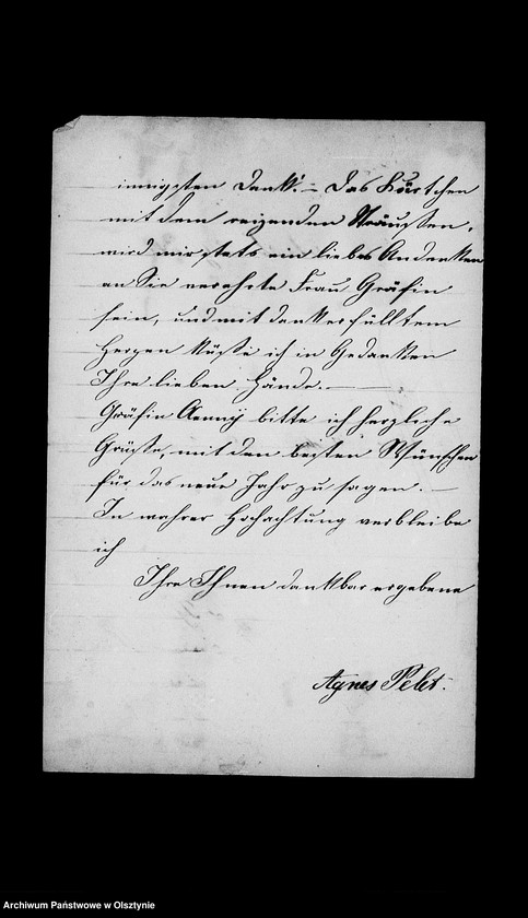 image.from.unit.number "/Agnes, Auguste, Clara, Ella, M. Pelet, Ella v. Stein, M. Pelet u. v. Wuthenow an Anna Gfin Lehndorff geb. Hahn/"