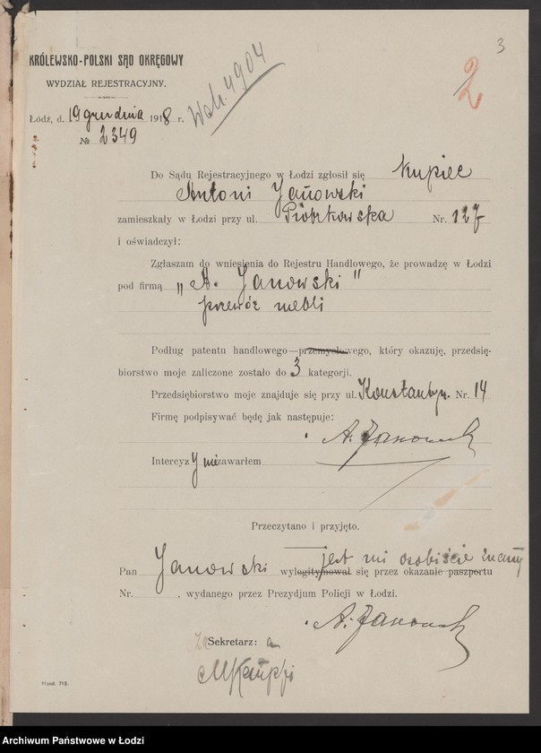 Obraz 5 z jednostki "Antoni Janowski- przewóz mebli"