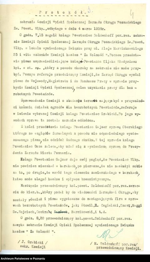 Obraz 7 z jednostki "Związek Weteranów Powstań Narodowych - obchód 17 rocznicy powstania."
