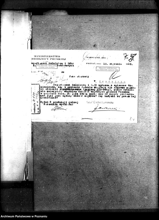 Obraz 11 z jednostki "Sprawy szczegółowo-administracyjne Szkody wojenne p. Gostyń, Grodzisk"