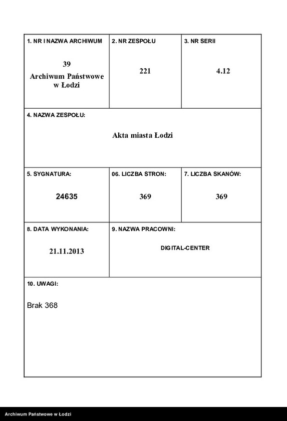 Obraz 1 z jednostki "[Spis ludności Łodzi] Grünwald - Grużewski"