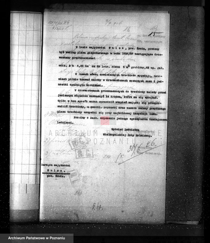 Obraz 19 z jednostki "Zarząd majętności /leśnej/ Tulce"