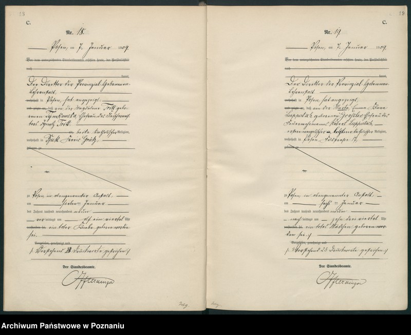 Obraz 12 z jednostki "Księga miejscowa zgonów tom I [Rejestr główny zgonów]"