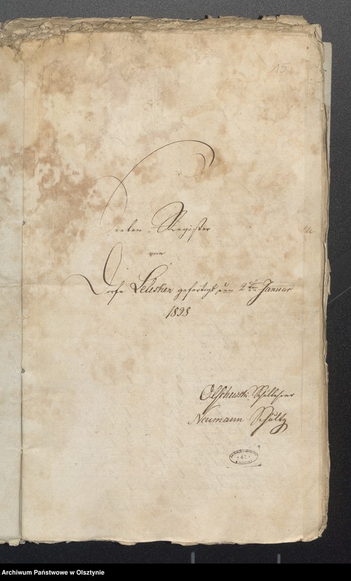 image.from.unit.number "Seelen Register des Kirchspiels Passenheim"