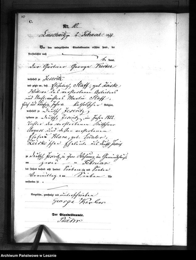 Obraz 13 z jednostki "[Księga zgonów]"