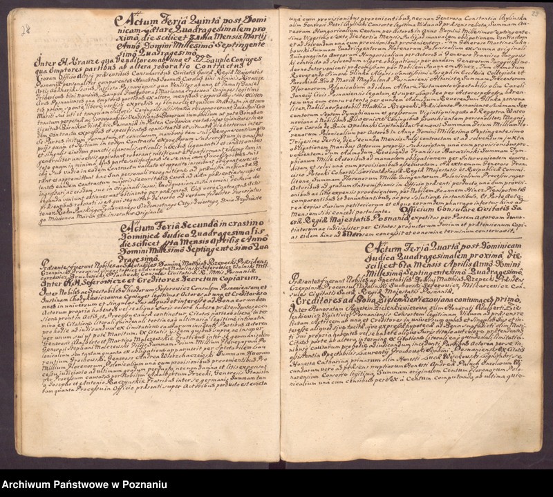 Obraz 19 z jednostki "Liber actorum officii consularis civitatis Posnaniae."