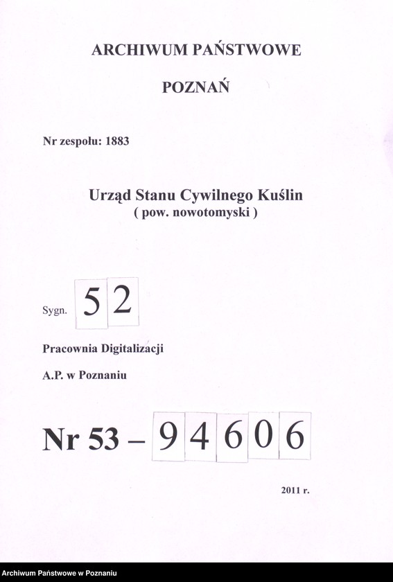 Obraz 1 z jednostki "Księga urodzeń"