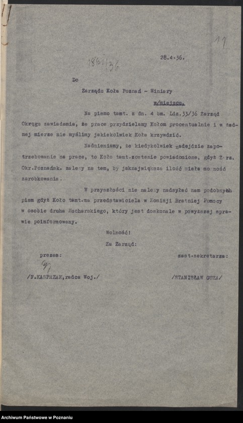 Obraz 15 z jednostki "Poznań - Winiary akta koła."