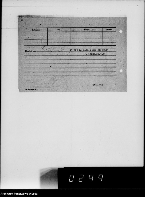 Obraz 14 z jednostki "Lebensmitteleinkauf. Aufträge, [Lieferscheinen und Rechnungen] 19281-19330"