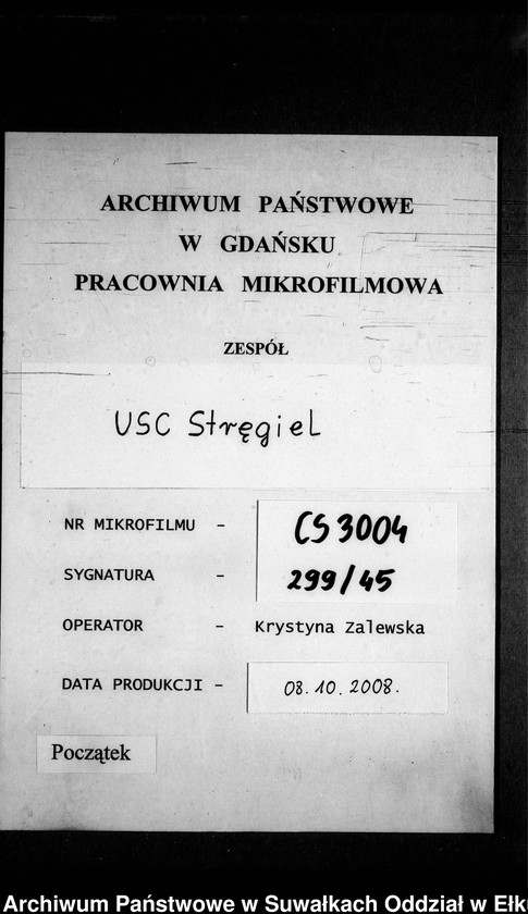 image.from.unit.number "Geburts-Neben-Register des Preussischen Standes-Amtes Gr. Strengeln Kreis Angerburg"