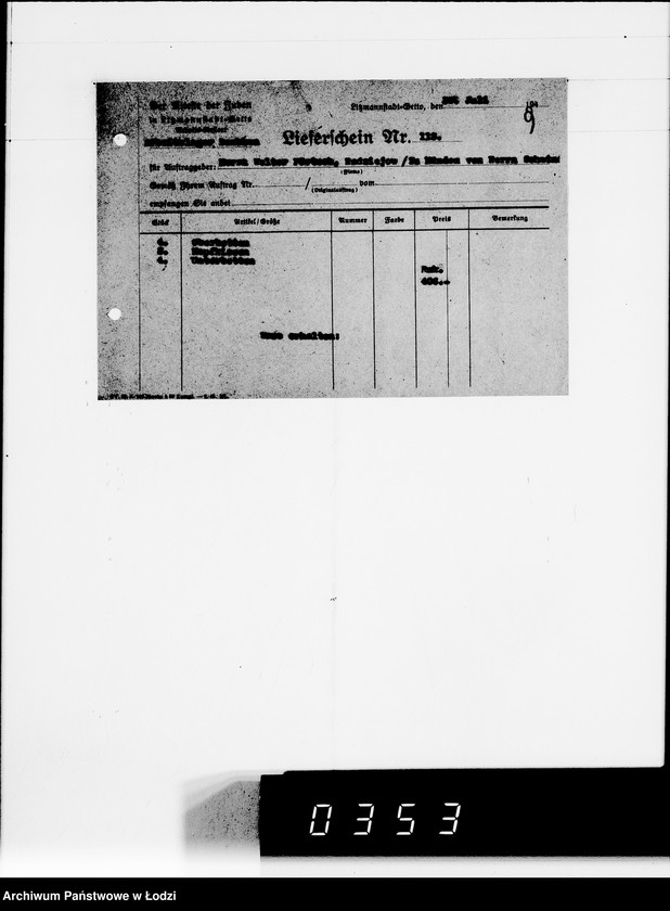 Obraz 13 z jednostki "Lieferscheine Pabianice"