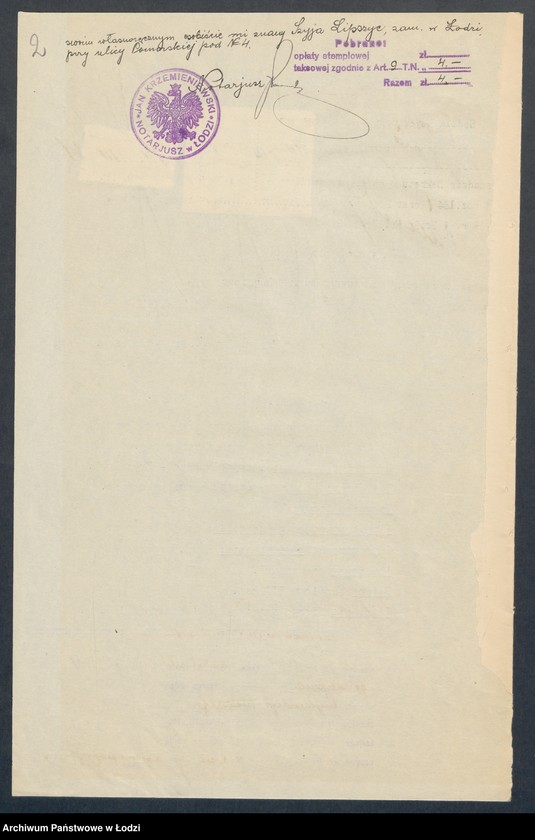 Obraz 4 z jednostki "Szyja Lipszyc –Krajwłók – sprzedaż resztek manufaktury"