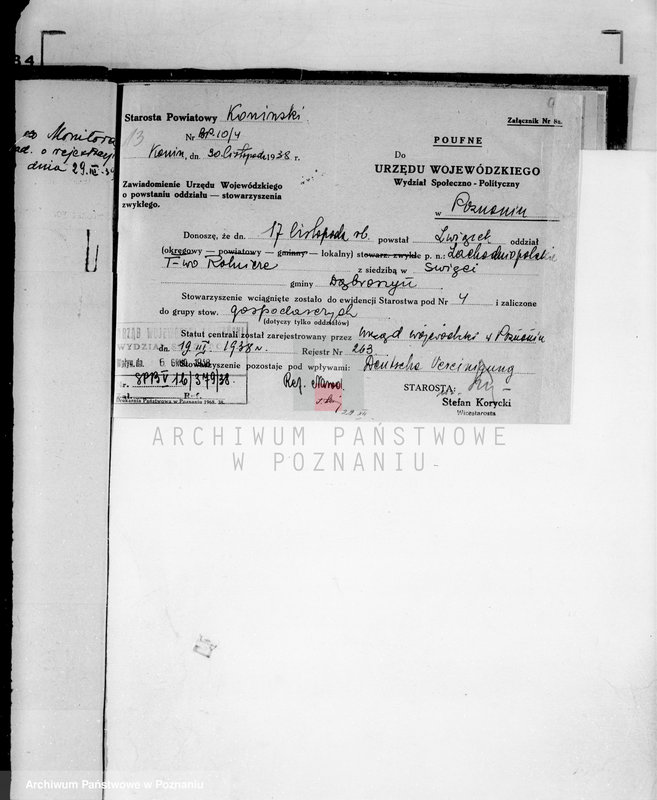 Obraz 17 z jednostki "/Różne sprawy stowarzyszeń/"