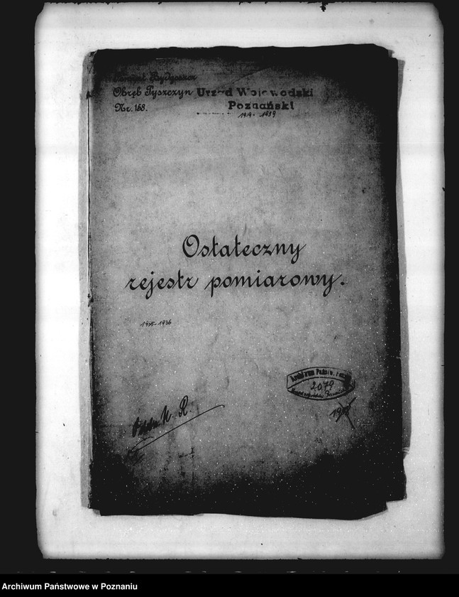 image.from.unit.number "Ostateczny rejestr pomiarowy obrębu Pyszczyn powiatu bydgoskiego"