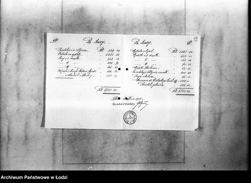 Obraz 16 z jednostki "Raporty kasowe dzielnic I,II,III Milicji Obywatelskiej"