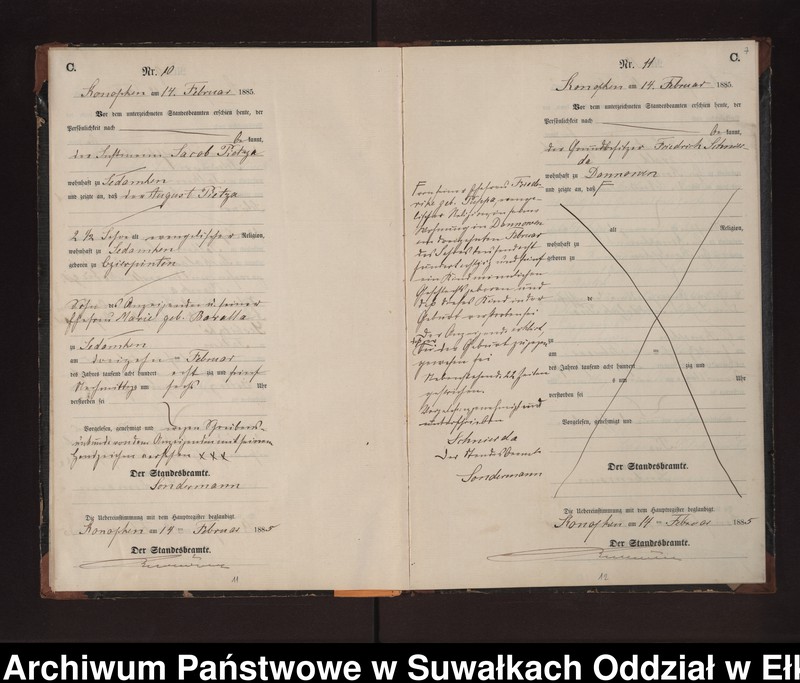 image.from.unit.number "Sterbe-Neben-Register des Preussischen Standes-Amtes Gr. Konopken Kreis Loetzen"