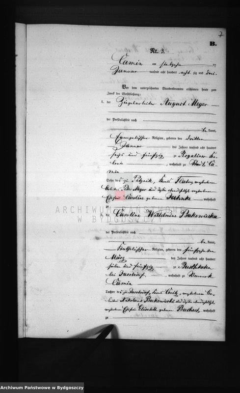 image.from.unit.number "Akta małżeństw - pierwopis nr 1-6"