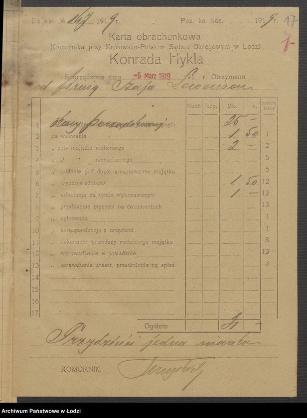 Obraz 19 z jednostki "Szaja Lewensohn, Dawid Merzel- skład skóry"