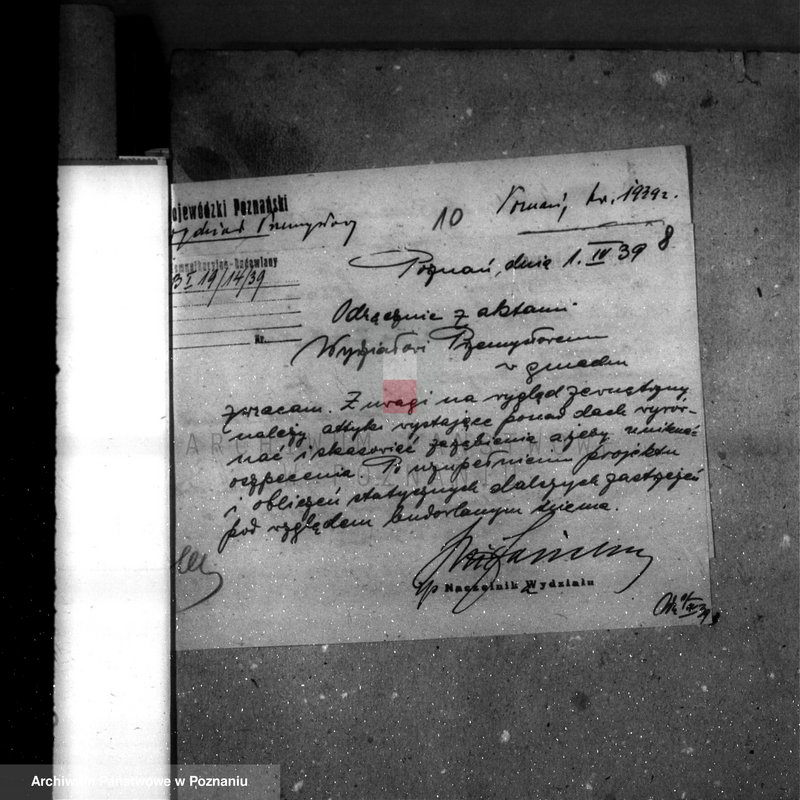 Obraz 12 z jednostki "Udzielenie zezwolenia na urządzenie młyna parowego W. i A. Wierzchowieckich w Zbąszyniu, pow. nowotomyski"