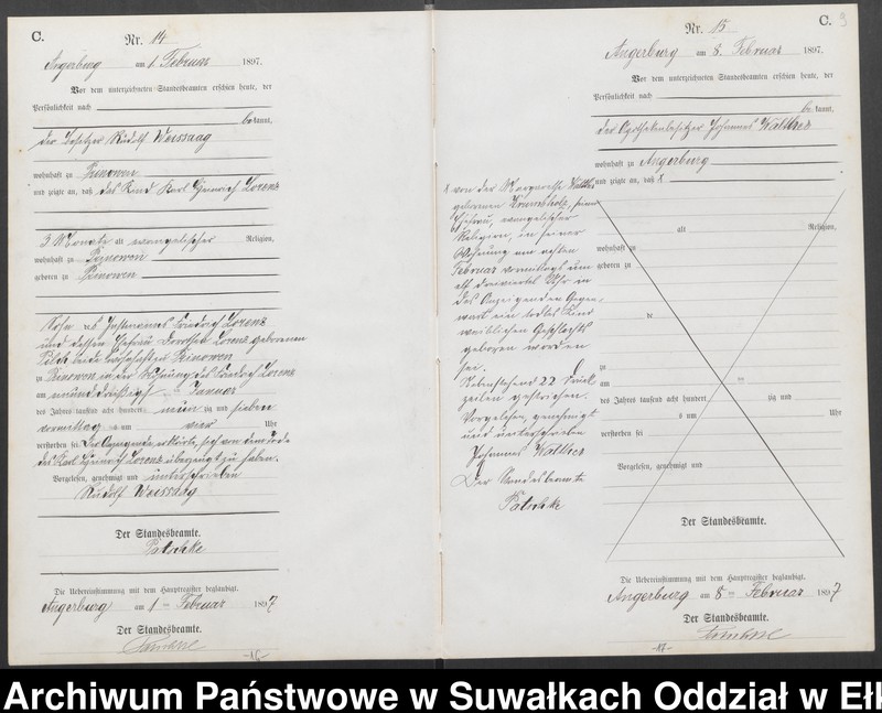 image.from.unit.number "Sterbe-Neben-Register des Preussischen Standes-Amtes [Angerburg] Kreis [Angerburg]"
