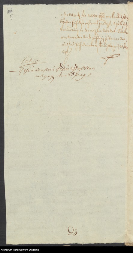 image.from.unit.number "In S. [Sachen] des v. [von] Schleinitz den Verkauf seines adelichen Guths Kirsteinsdorf [ Kiersztanowo] H. [Haupt] Amts Osterode [Ostróda] an den Lieutenant v. [von] Oelsnitz auf Plowenzin in Westpreussen"