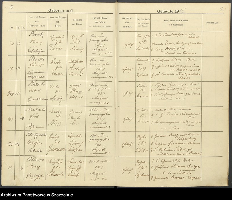 image.from.unit.number "Taufregister Gollnow. St. Katharinen-Kirchengemeinde."