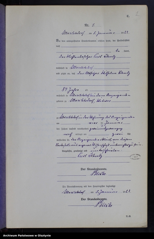 image.from.unit.number "Sterbe-Neben-Register Nr 1 - 24 [ Księga zgonów - wtóropis ]"