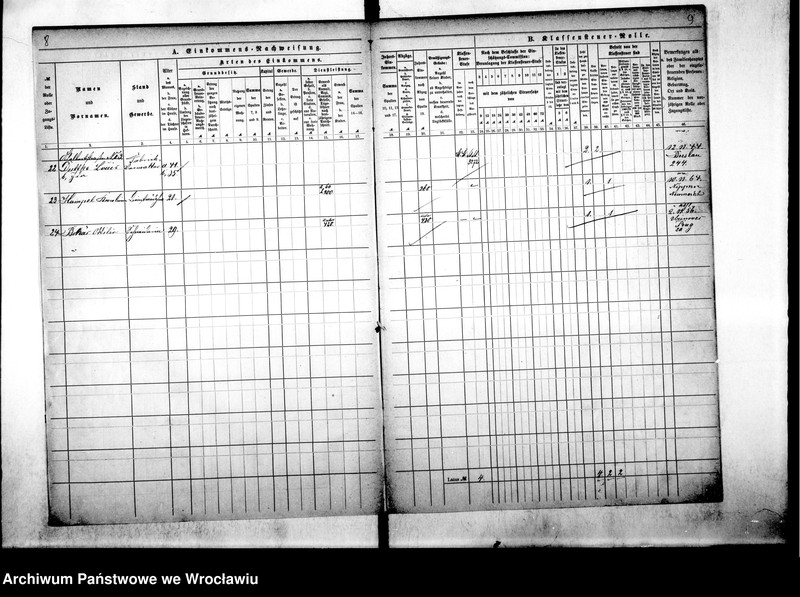 image.from.unit.number "Klassensteuerrolle nebst Eikommens - Nachweisung"