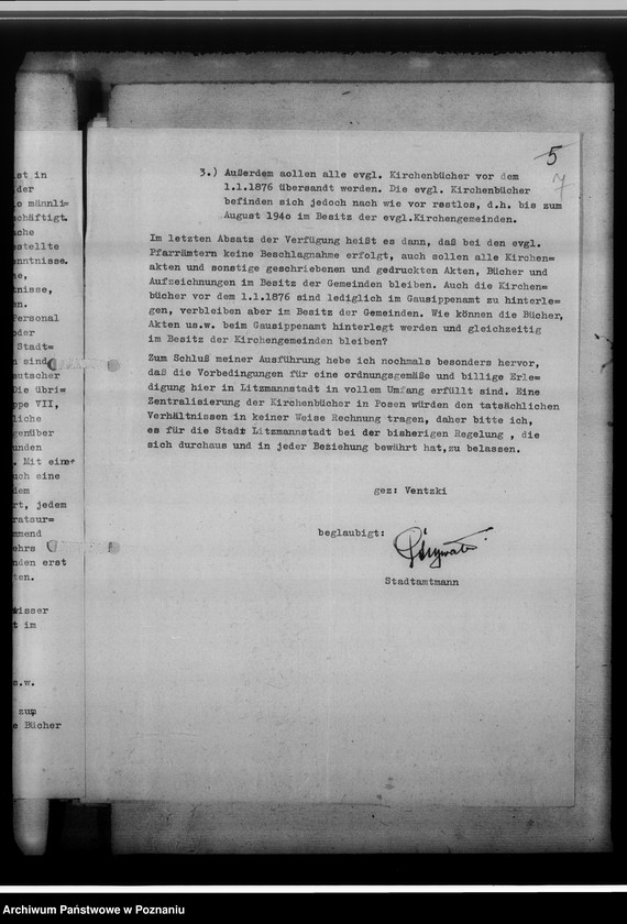 Obraz 12 z jednostki "Stadtsippenamt Litzmannstadt [Łódź, korespondencja w sprawach organizacyjnych i działalnośc]"