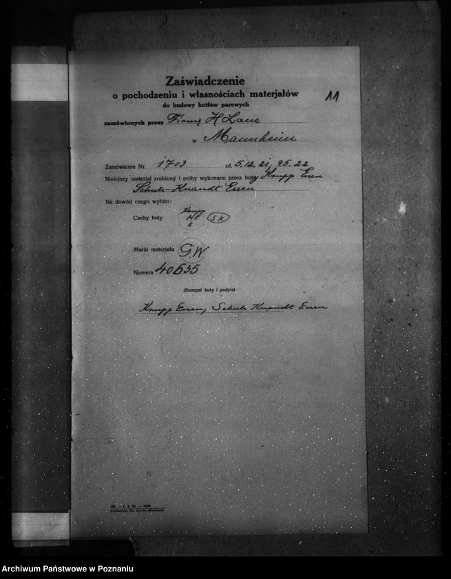 Obraz 15 z jednostki "Młyn parowy w Kiszewku, pow. obornicki własność St. Turno nr woj 114"