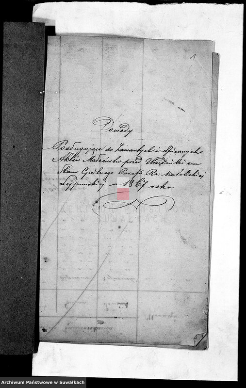 image.from.unit.number "Dowody posługujące do zawartych i spisanych aktów małżeństw przed Urzędnikiem Stanu Cywilnego Parafii Rzym.- katolickiej Lejpuńskiej w 1867 roku"