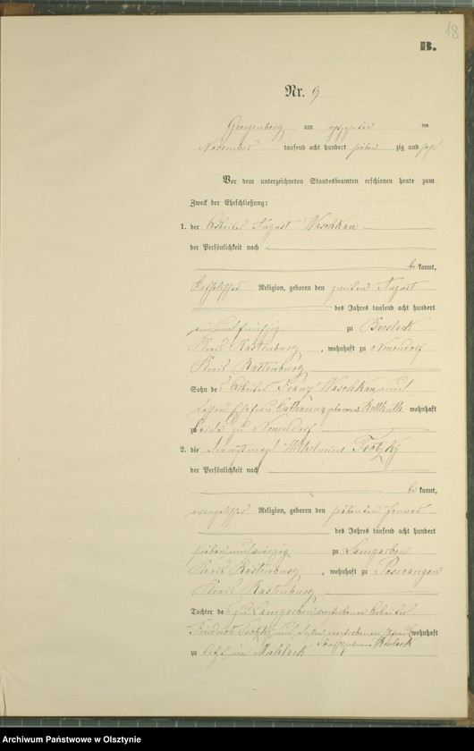image.from.unit.number "Heiraths-Neben-Register Nr 1 - 9"