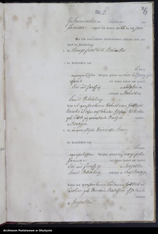 image.from.unit.number "Heiraths-Haupt-Register Nr 1 - 22"