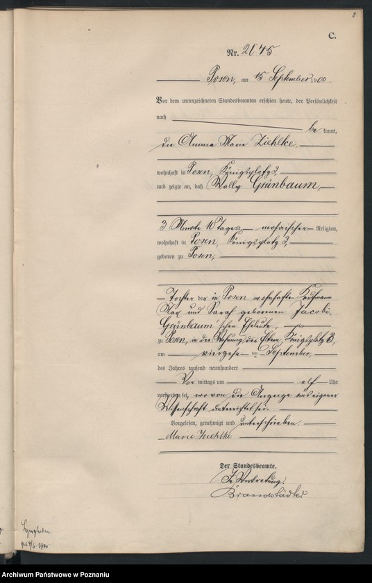 Obraz 6 z jednostki "Księga miejscowa zgonów"