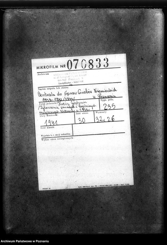 Obraz 2 z jednostki "Kreis Gostynin. Zgłoszenia zmarłych i zaginionych miejscowych Niemców w 1939 roku"